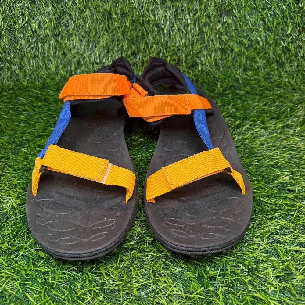 Merrell Kahuna Web Sandals Mens 15 Blue Orange Vibram Summer Like New